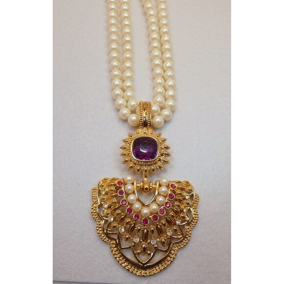 Elizabeth Taylor  SHAILL I JHAVERI AVON IMPERIAL ELEGANCE NECKLACE -Collectible - Picture 5 of 15
